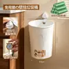 BNBS Contenedor de basura colgante para montaje en pared para puertas de gabinetes de cocina, no requiere perforación, papelera de clasificación de residuos para baño doméstico