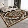 Terciopelo de Cristal Alfombra para el Hogar Persia Turquía Transfronteriza Felpudo para el Suelo de la Sala de Estar Esterilla para Mesa de Café de Sofá Resistente a la Suciedad y Fácil de Cuidar para el Dormitorio