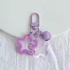 Pingente Estrela Colorido de Acrílico Duas Cores Chaveiro Sino Fofo Acessórios para Chaveiro Estrela DIY