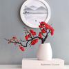 Ramas de Flor de Ciruelo Artificiales, Bonsái de Flor Seca de Cera de Ciruelo, Decoración Festiva para el Hogar para Sala de Estar y Comedor, Adornos para Macetas, Decoraciones de Año Nuevo
