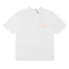 Camiseta de Manga Corta de Alta Calidad Rhude Diamante Color Sólido Estampado de Letras para Hombre y Mujer, Nueva de Verano 2024