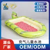 Piscina Inflable Cuadrada Temática de Sandía con Logo de Dibujos Animados Personalizado OEM para Niños, Piscina Inflable Antivuelco para Uso en Casa