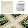 Plantilla Cuadrada Estilo Antiguo para Baldosa de Piso Modelo de Plástico Precast de Cemento Piedra de Pavimentación Exterior Piedra de Paso para Huerto Patio