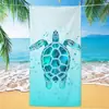 Tartaruga de Microfibra Lã Dupla Face Comércio Exterior Absorvente de Água Popular Toalha de Praia Secagem Rápida Estampa Digital Toalha de Banho Toalha de Praia