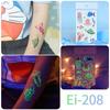 Ricklon Suministro Transfronterizo Luminoso Tatuajes Marinos Pegatinas Niños Sirena Dibujos Animados Pegatinas de Tatuajes Venta al por Mayor
