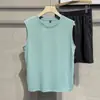 Comércio Exterior 2025 Novo Colete de Malha de Verão Masculino Casual Simples Cor Lisa Fitness Esportes Respirável Roupa Externa Sem Mangas