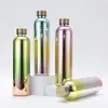 Tampa de aço inoxidável dourada boca pequena garrafa comércio exterior banho UV Copo 1L Copo Espacial