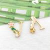 Accesorios de joyería DIY, colgante pequeño de aleación con gotas de aceite, accesorios para colgantes de pulsera, floricultura, letras en inglés, lista 1