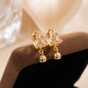 Brincos de Zircônia da Moda Europeia e Americana Mais Vendidos para Mulheres com Borlas Brincos Elegantes de Alto Nível de Luxo Acessível