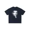 Camiseta Informal Suelta de Manga Corta con Estampado de Letras en la Espalda Stnw Unreal Portrait para Hombre y Mujer
