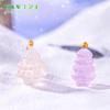 Micropaisaje creativo luminoso, árbol de Navidad, nieve, paisajismo, decoraciones DIY, bolsa ciega, accesorios, mini adornos en miniatura