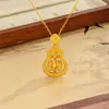 Collar de Murciélago de Calabaza para Mujer, Nuevo Estilo Chino Hueco con Diseño Giratorio, Elegante de Nicho, Cadena para Clavícula de Lujo Ligero, Regalo para Mejor Amiga