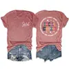 Assistente Social Compassivo Amazon Site Independente Moda Casual Feminina Camiseta de Gola Redonda Manga Curta
