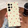 Case de Celular TPU Estilo Casal Coração Vermelho Mais Vendido da Temu Capa Protetora de Casca Macia Samsung Galaxy S25Ultra