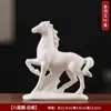 Adornos de Cerámica Ocho Caballos Caballo Blanco para Hogar Oficina Entrada Caballo del Zodiaco Acuario Decoración Micro Paisaje Pantalla