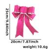 Laço de Natal Grande 25cm Pendente Decoração Árvore de Natal Adereços Decoração Festa de Fim de Ano Mini Laço