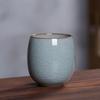 Taza de té pequeña de cerámica, taza de agua, taza de celadón de seis colores, juego de té de película abierta Longquan Ge Kiln, taza de degustación de té, taza de té Kung Fu, taza maestra