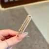 Presilha Bico de Pato Exquisita com Strass Estilo Coreano para Cabelo da Testa, Presilha Lateral, Piranha Fashion e Versátil, Acessório de Cabelo