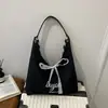Bolsa rayada de gran capacidad, tote de doble cara, bolsa de lona para el hombro, bolsa para el trabajo, bolso de hombro para mujer para estudiantes
