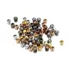 Contas Espaçadoras de Ferro de 2-10mm, Contas Soltas Redondas Furadas, DIY Br