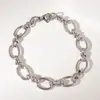 Cadena Cubana Hip-Hop Europea y Americana de Acero Inoxidable Retro Pulsera Personalizada Nicho Hombres y Mujeres Chapado en Oro Accesorios de Joyería Venta al por Mayor
