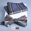 Gravata Borboleta, Lenço Quadrado de Flores, Terno de 2 Peças, Jacquard Novo Estilo, Roupa Formal Masculina, Moda, Casual, Negócios, Executivo, Noivo, Casamento