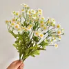 Flores Artificiales Pequeñas de Margarita, Ramo de Flores Secas de Manzanilla, Arreglo de Flores Falsas para Salidas de Primavera, Sesiones de Fotos, Decoración de Sala de Estar, Exhibición de Arte Floral