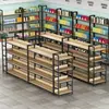 Armários de Ilha Personalizados, Prateleiras Dupla Face para Supermercado, Estantes de Armazenamento para Papelaria, Armários de Exposição para Cosméticos, Recipientes para Lojas de Conveniência