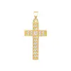 [Oro Real de Cobre] Bloque de Construcción Estrella Diamante Cruz Moda Comercio Exterior Transfronterizo DIY Joyería Cobre Circonio Microincrustado Accesorios Colgantes