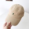 Lavado escovado boné repicado para as mulheres verão estilo coreano versátil soft top curvo aba boné de beisebol ins marca de moda rosto-olhando pequeno à prova de sol