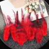 Aproximadamente 50 Piezas de Puntas de Plumas Azules y Blancas para Manualidades, Decoraciones de Plumas de Pollo Coloridas, Accesorios para el Cabello, Materiales Hechos a Mano para Atrapasueños, Directo del Fabricante