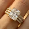 Fabricante Ziyu Atacado Aliexpress Conjunto de Três Peças de Anel, Joias para Ocasiões de Casamento e Noivado, Estilo Elegante e de Alto Padrão