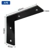 Soporte triangular de acero inoxidable sin perforaciones, soporte de estante de pared, soporte de soporte en forma de L, escuadra de esquina, ángulo recto de 90 grados, estante de almacenamiento