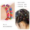 Cuerda de Mano de Goma Elástica DIY Cuerda de Mano de Celebridad de Internet Paquete de Materiales Hechos a Mano de Colores Anillo para Trenzar el Cabello Cuerda de Mano Regalo para Niña Pequeña Venta al por Mayor