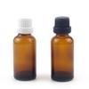 Spot atacado 5-100ml frasco de óleo conta-gotas engarrafado fosco marrom frasco transparente frasco de vidro frasco cosmético