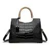 Bolso de mano retro de piel charol con patrón de cocodrilo, superventas transfronterizo, artículo de regalo, bolso de hombro y cruzado de gran capacidad para mujer, moda para ir al trabajo