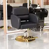 Silla de Salón de Moda para Peluquería, Silla para Barbería con Elevación y Giro, Silla de Corte de Pelo a la Moda, Corte de Pelo de Lujo Ligero, Silla para Permanente y Tinte