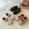 Zapatos de piel para niña estilo coreano, nueva colección primavera/otoño 2026, chic y elegantes con diseño de moño, perfectos para niñas pequeñas y princesas