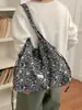 Bolso de Hombro Retro con Estampado de Estrella y Leopardo Otoño Nuevo Estilo Perezoso Bolso de Mano Gran Capacidad Versátil para el Trabajo Estudiante