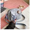 Moda estilo coreano versátil simples diário estilo ocidental atacado bolsa de lona feminina fresca bolsa de ombro mensageiro para senhora