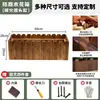Caja de Flores de Madera Anticorrosión para Exteriores Valla de Patio Caja de Plantación Carbonizada Maceta Soporte para Macetas Valla Caja de Plantación de Árboles Rectangular de Madera Maciza