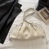 Shuai Mijia 2026 Outono Nova Moda de Alto Valor Bolsa de Ombro Trançada Plissada Bolsa Nuvem Bolsa de Mão da Moda