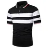 Camiseta Transpirable de Manga Corta de Verano Estilo Ins Europeo y Americano para Hombre, Camisa Polo Deportiva de Botones