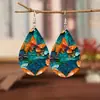 Aretes de Acrílico Gota de Agua Producto Nuevo Día de San Valentín Submarino Acrílico Regalo Transfronterizo Mariposa Aretes para Mujer y Navidad