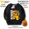 Sudaderas de colección de personajes de Mario para niños y niñas, ropa de cuello redondo de anime Super Mario Luigi, ropa de otoño e invierno para niños