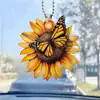 Nuevo Producto Transfronterizo Colgante Acrílico de Gato Crema Colgante para Espejo Retrovisor de Coche Lindo Gatito Blanco y Negro Joyería