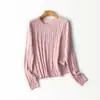 26 Lana de Oveja Otoñal Estilo Casual Elegante Suéter de Cuello Redondo Tejido Versátil para Usar en Capas o como Prenda Exterior 29359