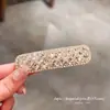 Grampos de Cabelo Brilhantes com Strass Estilo Coreano Dongdaemun Primavera Novo Luxo para Mulheres, Coleção de Acessórios para Cabelo da Testa