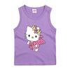 Chaleco de algodón para niñas, ropa interior para niños medianos y pequeños, top interior, ropa para niños, camiseta de tirantes de gatito KT para bebé, ropa de verano