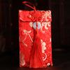 Tela de Brocado de Gama Alta Nudo Chino Sobre Rojo de Boda Paquete de Dinero para Regalo Paquete Rojo de Dote Mil Yuanes Diez Mil Yuanes
